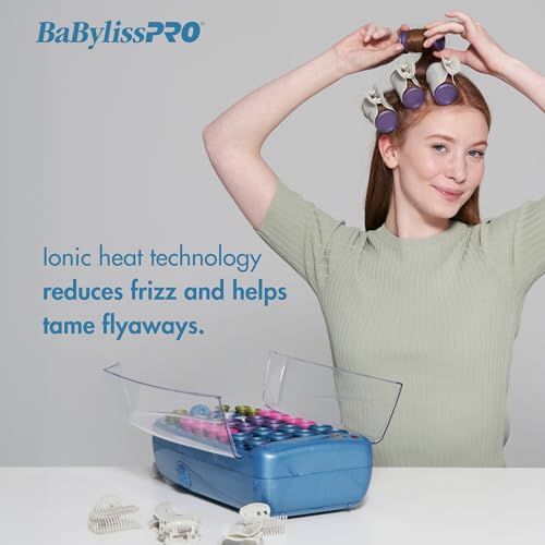BaBylissPRO Hot Rollers For All Hair Lengths, Nano Titanium Hair Styling Tools & Appliances, 30 Count (Pack of 1) BABNTHS40