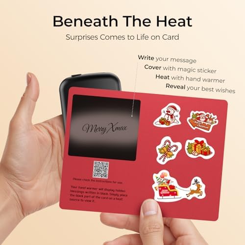 Hand Warmers Rechargeable 2 Pack with Gift Box, Portable Electric Hand Warmer with LED Display Battery and Temperature, Fast Heating, for Men, Women, Hunting Camping