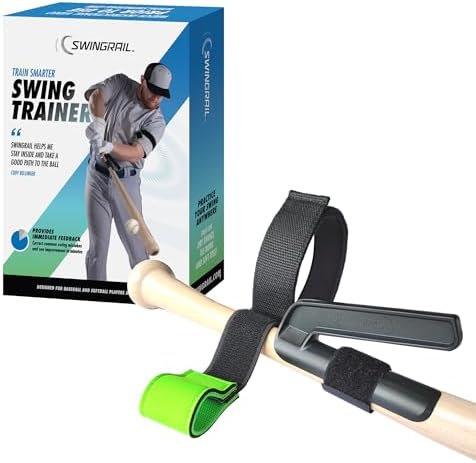 SWINGRAIL Baseball/Softball Swing Trainer Aid - Equipment for Batting and Hitting