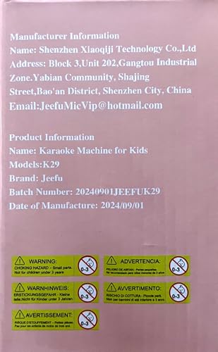 Jeefu Karaoke Machine for Kids, Toys for 3-12 Years Old Girls Gifts, Kids Karaoke Microphone Machine Toy, Best Fun Christmas Birthday Gifts for 5 6 7 8 9 10 11 Years Teens Girl Boys Blue 2 Mic