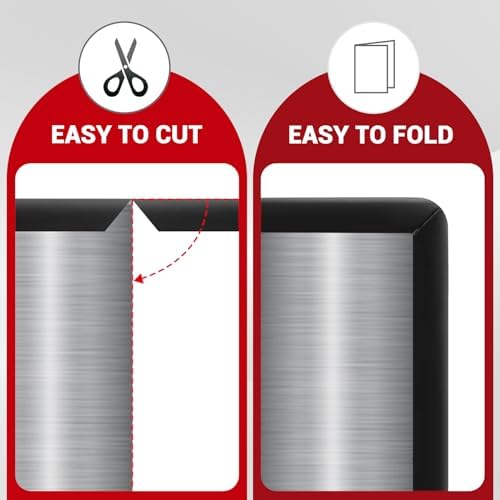 Rubber Edge Trim, 1/4" Self Adhesive Flexible U Channel Edge Protecter for Sheet Metal, Glass, Flexiglass and Plywood, Fit for 7/32"-9/32" Width Edge, Black Color, 20Ft, EPDM Material