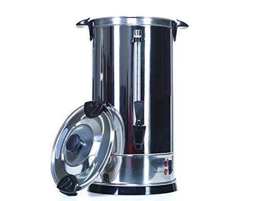 Shabbat Urn 100 Cups - Stainless Steel Hot Water Boiler & Warmer - Customize Temperature Control Commercial & Home Urns Great for Catering Buffets Parties Weddings Holiday Jewish Dinners