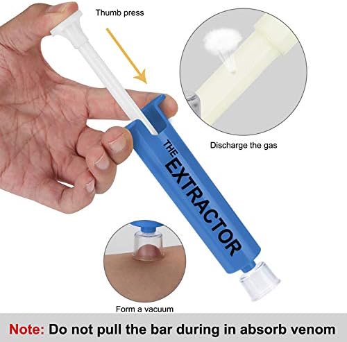 Snake Bite Kit, Bee Sting Kit, Emergency First Aid Supplies, Venom Extractor Suction Pump, Bite and Sting First Aid for Hiking, Backpacking and Camping