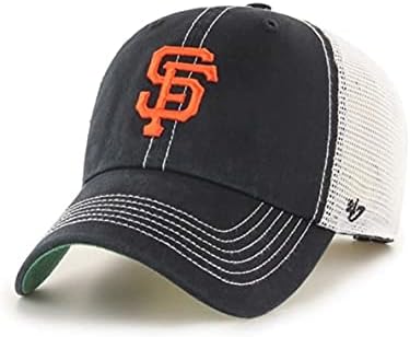 47 MLB Trawler Primary Logo Team Color Mesh Trucker Clean Up Adjustable Hat, Adult One Size Fits All