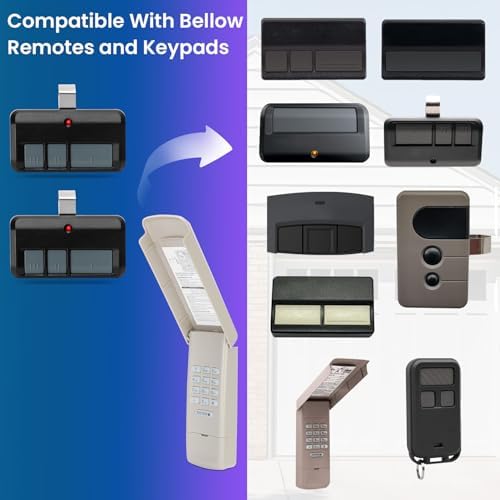 for liftmaster Craftsman Chamberlain Garage Door Opener Keypad Remote Universal, 893MAX 893LM 373LM 971LM 877MAX 877LM G940EV-P2 CMXZDCG440 878MAX