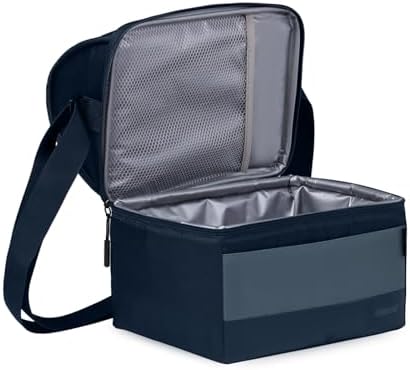 Soft Cooler Gripper Evergreen Eco Lunch Bag, 16-Can Dual Compartment Lunch Cooler, Insulated Lunch Box, Soft Sided Cooler Bag
