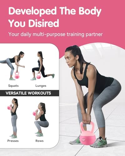 Soft Kettlebell - Cushioned Impact-Resistant Base and Anti-Slip, Kettle bell Anti-Slip Grip Weight for Home Workouts, Safe Strength Training Kettlebells Sets for Women & Men, With Non-slip Gloves