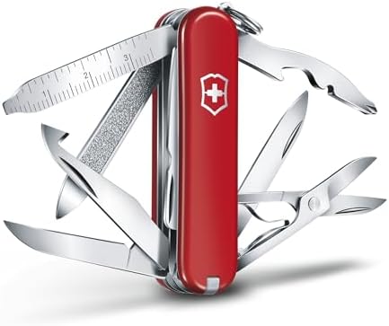 Victorinox Swiss Army Minichamp Pocket Knife, Red, 58mm