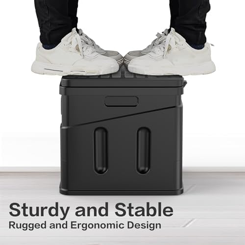 Portable Toilet,Camping Toilet Have Small Foldable Size. It is Compact Portable Toilet for Adults and Children. Suitable for Cars, Hiking, Beaches and Camping, Black