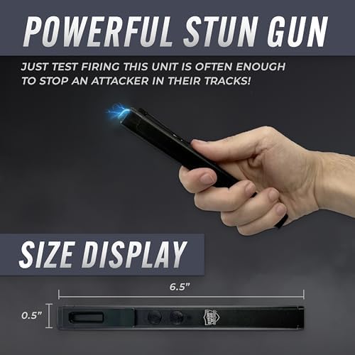 Streetwise Pain Pen 25,000,000 Stun Gun for Self Defense - Tactical Stun Pen for Women and Men, USB Rechargeable, Battery Indicator, Durable Clip, Compact and Concealable for Protection