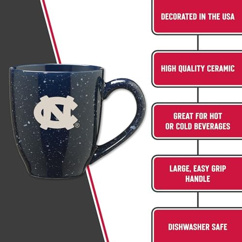 Rico Industries NFL Football 16 oz Team Color Laser Engraved Speckled Ceramic Coffee Mug