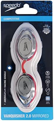 Speedo Unisex-Adult Swim Goggles Mirrored Vanquisher 2.0