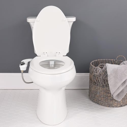 Bio Bidet 2-Pack SlimEdge Freshwater Toilet, White, Non-Electric, Easy Install Bidet Attachment, 2 Count