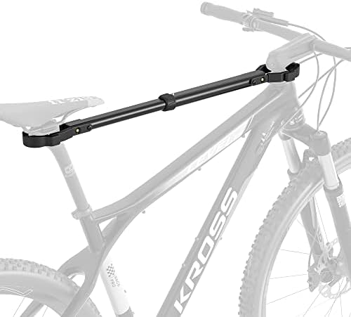 Bike Crossbar Adapter for Bike Rack (32kg/70lbs) - Top Tube Cross-Bar Adjustable - Bicycle Bike Adapter Bar for Low-Step Step-Through Bikes, BMXs, Ladies and Kids Bikes (1 PC)