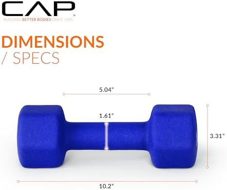 CAP Barbell Neoprene Dumbbell Weights Pairs & Sets | Multiple Colors