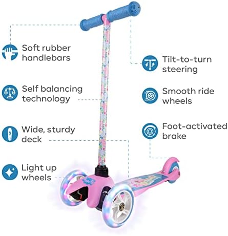 Scooter for Kids Ages 3-5 - Extra Wide Deck & Light Up Wheels, Self Balancing Kids Toys for Boys & Girls, Choose Your Favorite Character