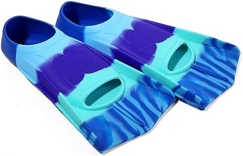 Kids Swim Fins,Short Kids Fins Youth Swimming Flippers for Lap Swimming Training for Children Girls Boys Beginners