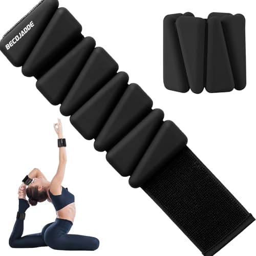 Wrist Ankle Weights Set of 2(1 lb/2 lbs Each) Adjustable Weights Training Intensity for Strength Training Walking Running Yoga Pilates Jogging for Women Men