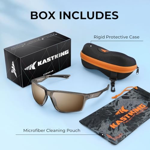 KastKing Osage Polarized Sport Sunglasses for Men and Women, Ideal for Driving Fishing Cycling Running, UV Protection