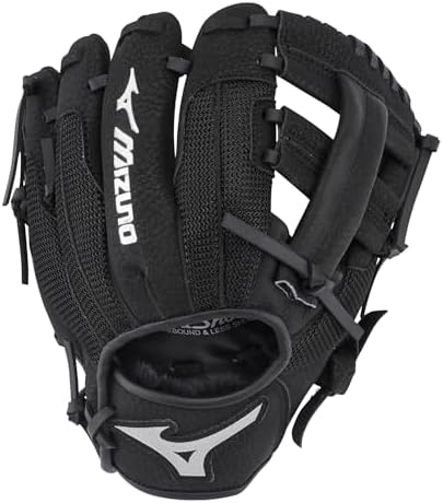 Mizuno Prospect PowerClose Youth Baseball Glove Series I V-Flex Notch I Parashock Palm Pad I ButterSoft Palm Liner