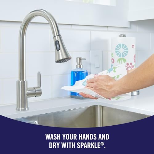 Sparkle Pick-A-Size Paper Towels, 24 Double Rolls = 48 Regular Rolls, Everyday Value Paper Towel with Full and Half Sheets