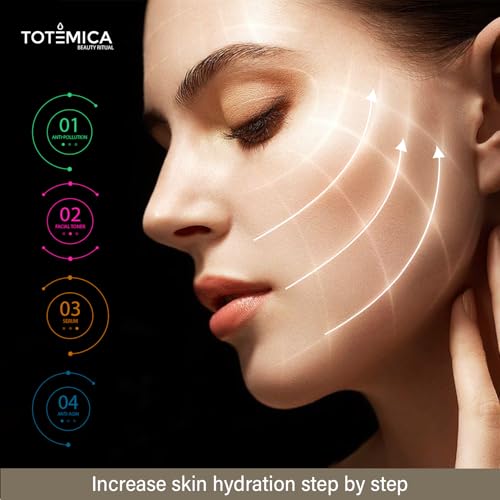 Skin Care Set, 4-Step Ritual Skin Care Kit - Cleanser, Toner, Serum & Moisturizer for Dry Skin – Vegan, Cruelty-Free, Natural Ingredients for All Skin Types - Skincare with Anti-Aging