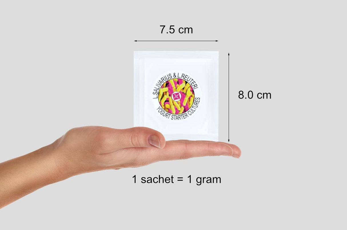 NPSelection Starter Cultures for L.Salivarius and L. Reuteri Homemade Yogurt (Pack of 3 sachets)