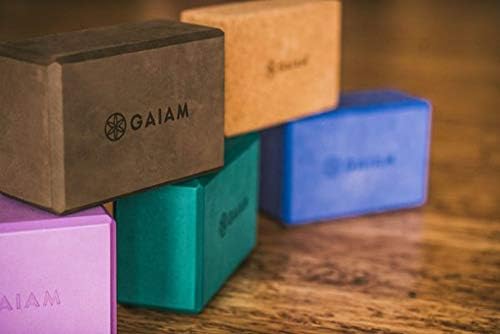 Gaiam Yoga Block - Supportive Latex-Free Eva Foam - Soft Non-Slip Surface with Beveled Edges for Yoga, Pilates, Meditation - Yoga Accessories for Stability, Balance, Deepen Stretches