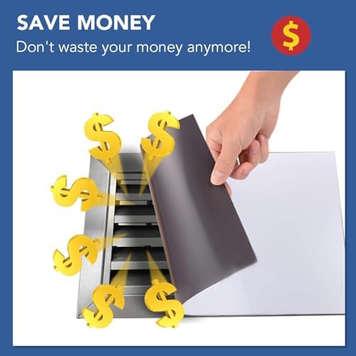 DIYMAG Strong Magnetic Vent Covers 8Pack, Vent Covers for Home Floor Standard Air Registers, 8 inch X 15.5 inch Air Vent Covers for Floor Wall and Ceiling Registers, Home and RV, HVAC