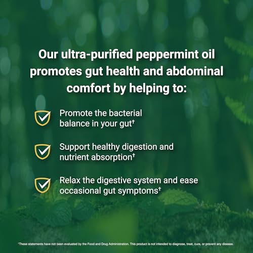 IBgard Gut Health Supplement, Peppermint Oil Capsules for Abdominal Comfort, 96 Capsules (Packaging May Vary)
