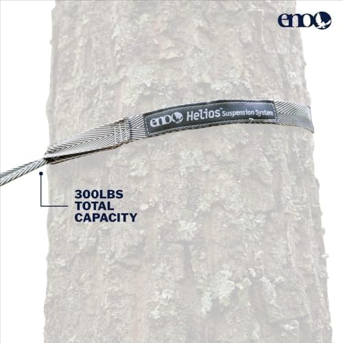 ENO, Eagles Nest Outfitters Helios Ultralight Hammock Straps Suspension System with Storage Bag, 300 LB Capacity, 8' 1" x 1"