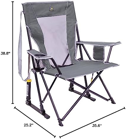 GCI Outdoor Comfort Pro Rocker Outdoor Rocking Chair with Beverage Holder