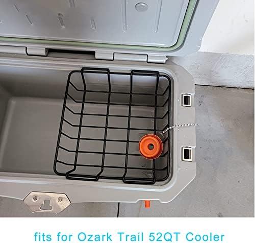 Cooler Basket for YETI Tundra 50 or 65,Inside Dry-Goods Basket Compatible with Cabela's 60QT, Igloo 52QT, Ozark Trail 52QT,Pelican Elite (45 & 70) etc,Stainless Steel Wire Cooler Rack