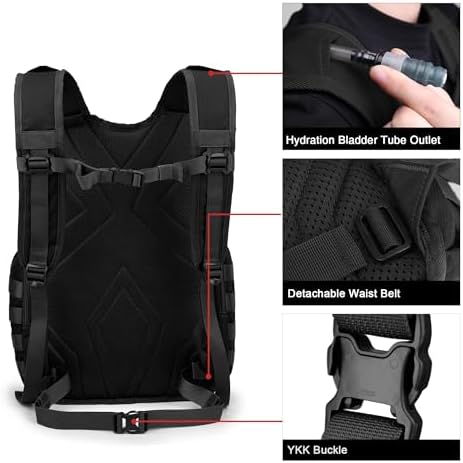 Mardingtop 25L Tactical Backpacks Molle Hiking daypacks for Camping Hiking Military Traveling Motorcycle