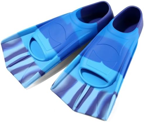 Kids Swim Fins,Short Kids Fins Youth Swimming Flippers for Lap Swimming Training for Children Girls Boys Beginners