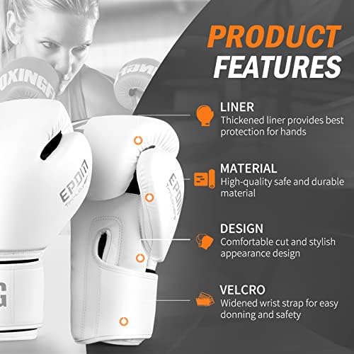 FIVING Boxing Gloves for Men and Women Suitable for Boxing Kickboxing Mixed Martial Arts Muay Thai MMA Heavy Bag Training