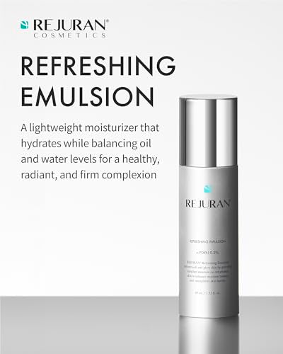 REJURAN® Refreshing Emulsion, c-PDRN® - Deep Hydration, Radiance-Boosting Moisturizer for Firmness, Skin Elasticity, and Optimal Moisture Balance. Korean Skin Care (1.52 fl oz)
