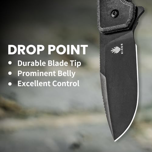 Kizer Nice Guy Pocket Folding Knife, 2.84" Nitro V Blade, Lightweight Sharp Camping and Hiking Knife, Comfort Micarta Handle, Liner Lock Flipper Knife V3011A3