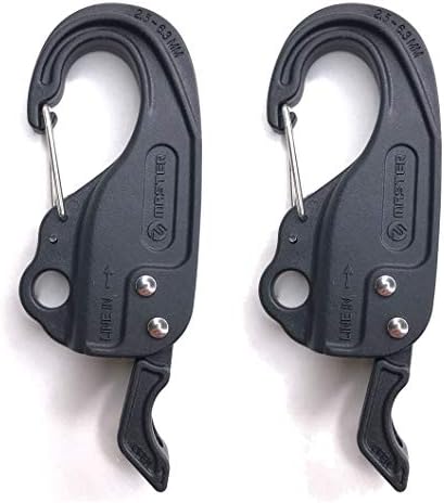 Rope Tightener, Guyline Adjuster for Tents and Tarps one Hand Control Tie Down Cam Mechanism for Camping, Hiking, Backpacking (2pcs) Essential Pocket Tools for Post-Disaster Recovery,Windproof