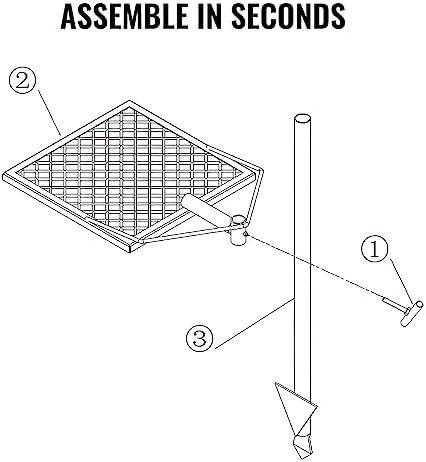 VEVOR Swivel Campfire Grill, Fire Pit Grill Grate over Fire Pits, Heavy Duty Steel Grill Grates, 360° Adjustable Open Fire Outdoor Cooking Equipment, Portable Camp Fire Racks for Camping Outdoor BBQ