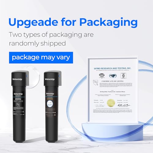 Waterdrop 15UA Under Sink Water Filter System, Reduces Lead, Chlorine, Bad Taste & Odor, Under Counter Water Filter Direct Connect to Kitchen Faucet, NSF/ANSI 42 Certified, 16000 Gallons, USA Tech