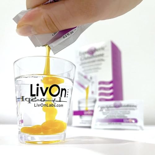 LivOn Laboratories Lypo-Spheric Glutathione - 30 Packets – 450 mg Glutathione Per Packet – Liposome Encapsulated for Maximum Bioavailability – Professionally Formulated – 100% Non-GMO