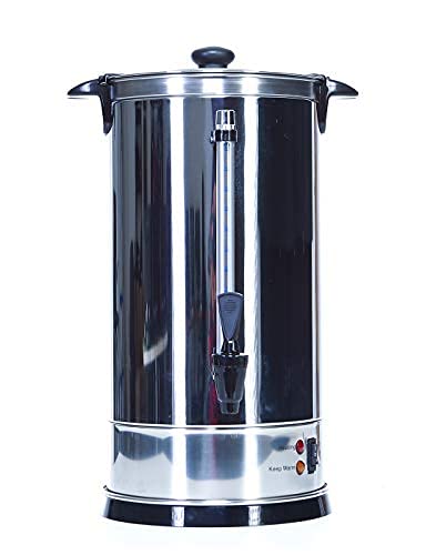 Shabbat Urn 100 Cups - Stainless Steel Hot Water Boiler & Warmer - Customize Temperature Control Commercial & Home Urns Great for Catering Buffets Parties Weddings Holiday Jewish Dinners