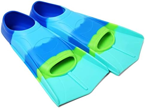 Kids Swim Fins,Short Kids Fins Youth Swimming Flippers for Lap Swimming Training for Children Girls Boys Beginners