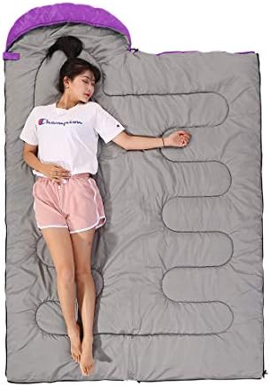 SWTMERRY Sleeping Bag 3 Seasons (Summer, Spring, Fall) Warm & Cool Weather - Lightweight,Waterproof Indoor & Outdoor Use for Kids, Teens & Adults for Hiking and Camping