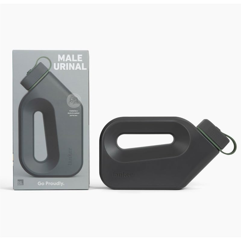Tanker - Portable Urinal for Men Spill Proof - A Camping and Festival Essential, Designed for Nighttime Urges, Post-Surgery Recovery, and Travel Use - HSA/FSA Eligible