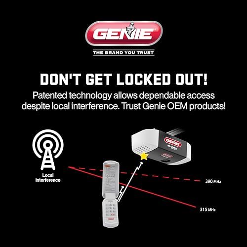 Genie Garage Door Opener Wireless Keyless Keypad - Safe & Secure Access - Compatible with All Genie Intellicode Garage Door Openers - Easy Entry into the Garage With a PIN - Model GK-R, White