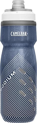 CamelBak Podium Chill Insulated Bike Water Bottle - Easy Squeeze Bottle - Fits Most Bike Cages - 21oz, Navy Perforated