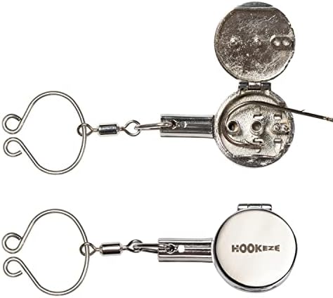 HOOK-EZE Fishing Knot Tying Tool | Protect from Fish Hooks | Tie Fishing Knots Easily | Cool Gadgets for Fishermen | Ice Fly Fishing | Fishing Accessories for Beginner Anglers | Nail Knot Tool