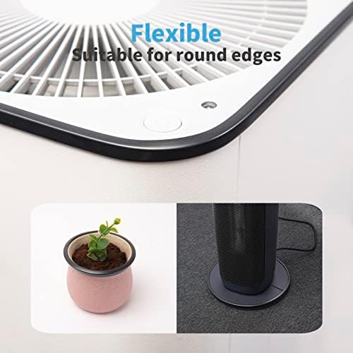 Art3d 20ft Outside Vinyl Corner Trim Peel and Stick for Tile and Wall Edges, Furniture Decoration Black